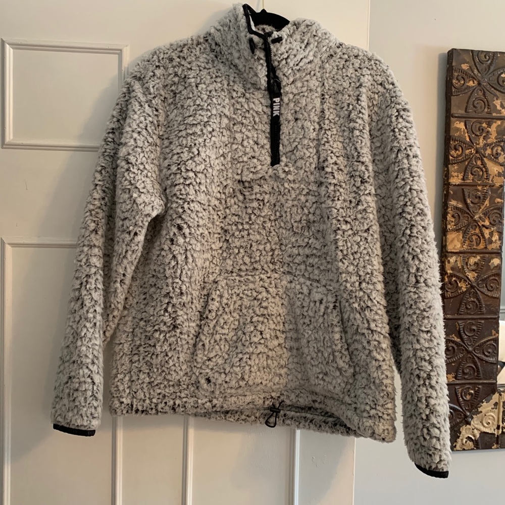 PINK Teddy Half Zip